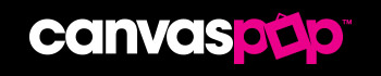 CanvasPop Logo on Black